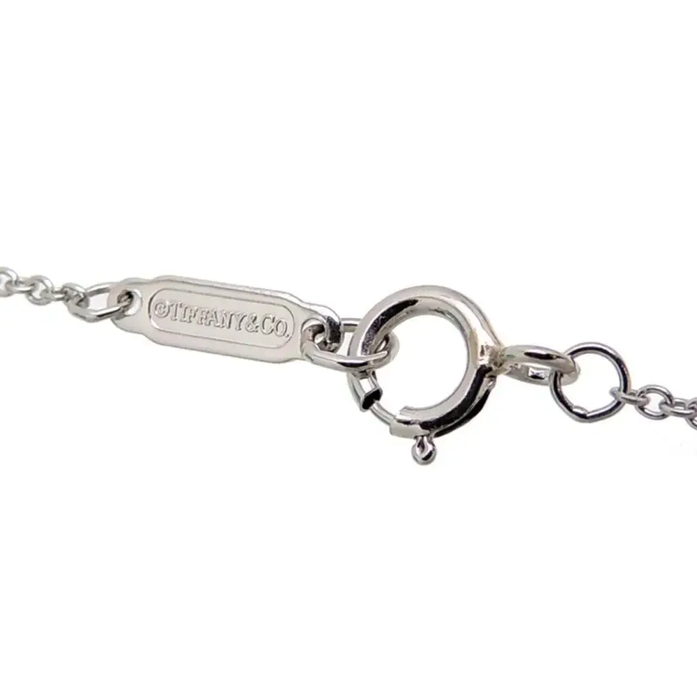 TIFFANY Silver Diamond Heart Necklace